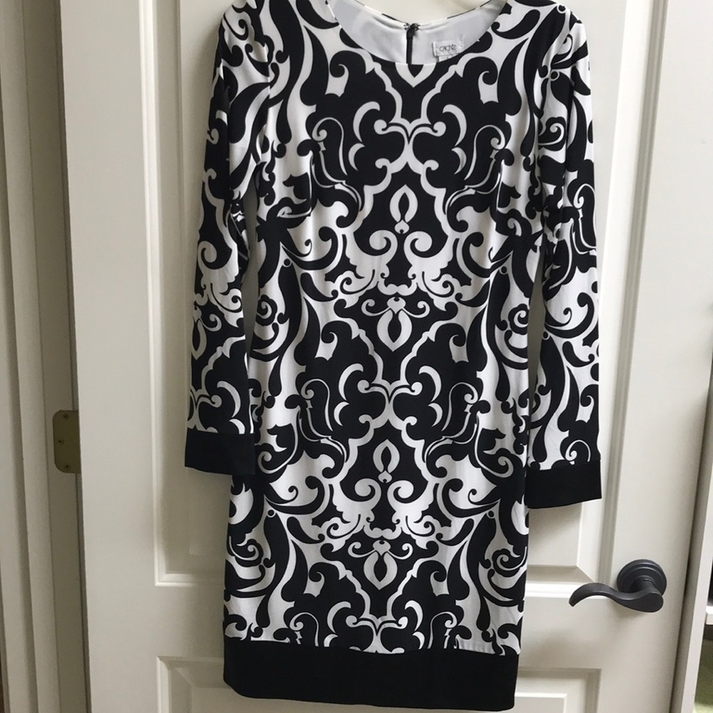 Cache black and white print dress